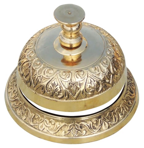 Golden Nautical Brass Reception Call Bell, For Office, Size: 2 Inch at Rs  700 in Haridwar