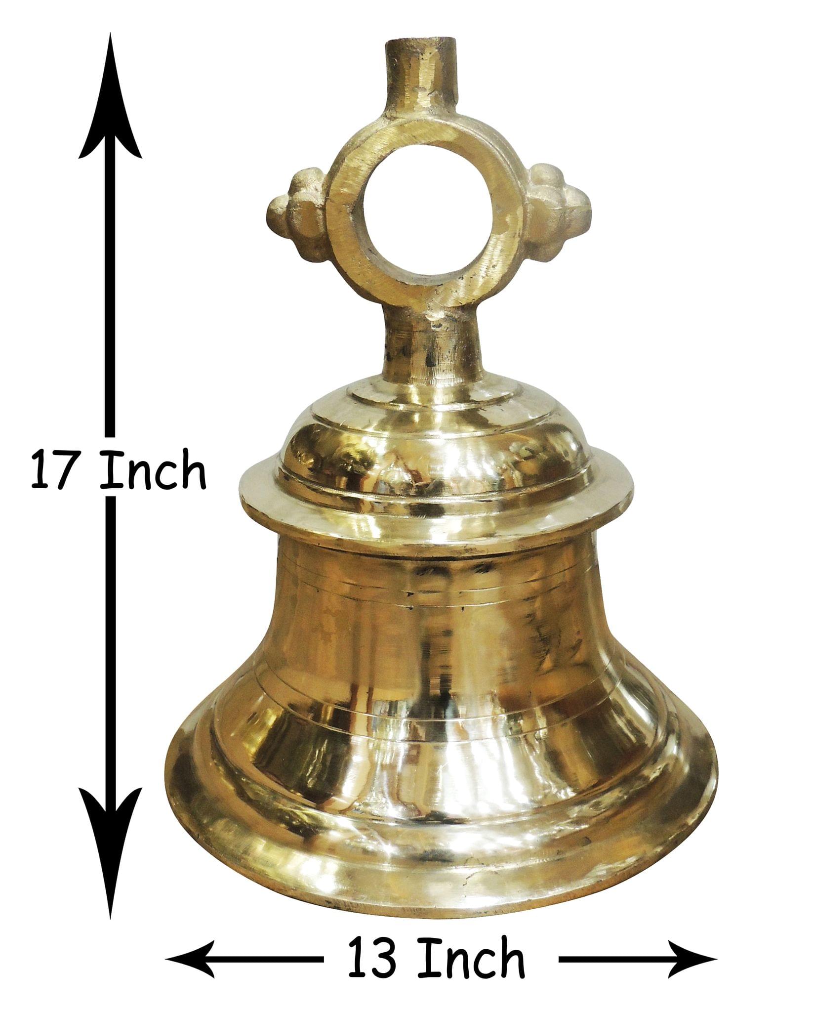 Brass Temple Heavy Weight Ghanta (21 kg) Bell - 13*13*17 Inch