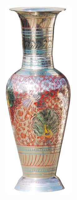 Brass Home & Garden Decorative Flower Pot, Vase - 3.5*3.5*10 Inch (F287 A)