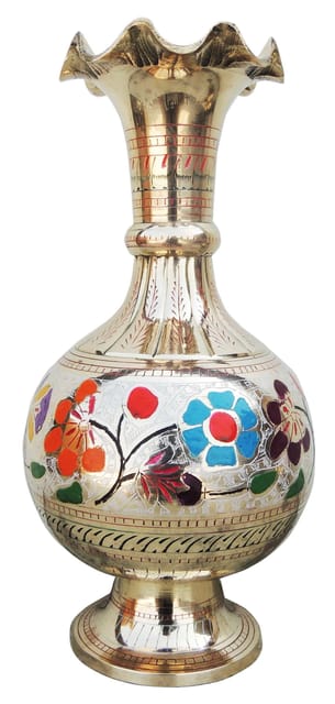 Brass Home & Garden Decorative Flower Pot, Vase - 6.3*11*13 Inch (F580 A)
