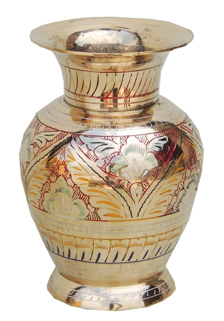 Brass Home & Garden Decorative Flower Pot, Vase - 3.8*5*5.5 Inch (F548 B)