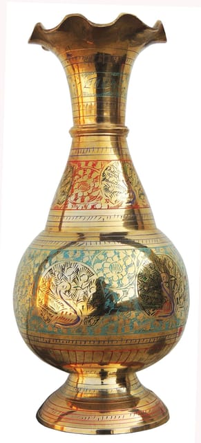 Brass Home & Garden Decorative Flower Pot, Vase - 4.5*9*10.3 Inch (F530 A)