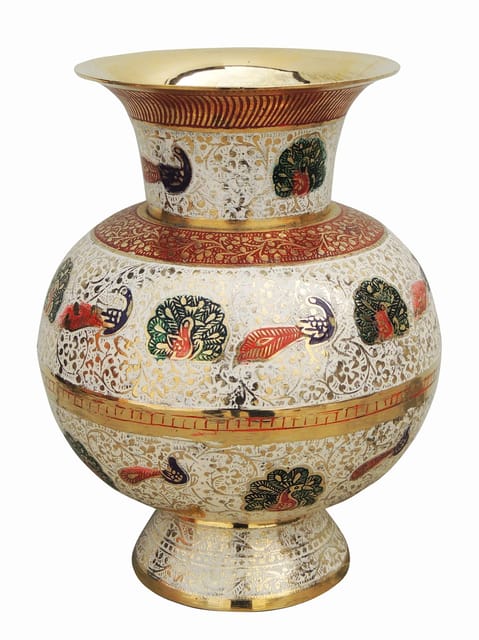 Brass Home & Garden Decorative Flower Pot, Vase - 6.5*6.8*8.3 Inch (F453 A)