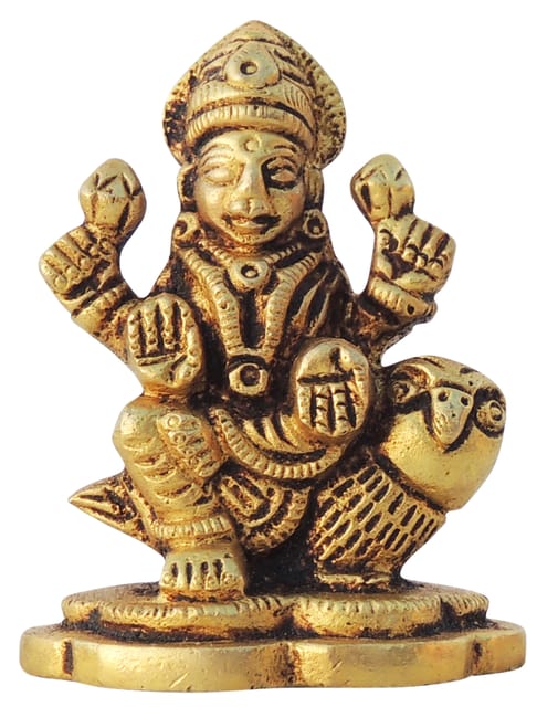 Brass Showpiece Laxmi Ji God Idol Statue - 2*2*2.5 Inch (BS1614 L)