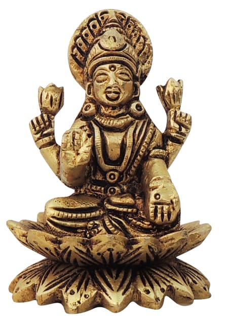 Brass Showpiece Laxmi Ji God Idol Statue - 2*2*3 Inch (BS1604 L)