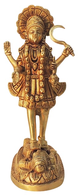 Brass Showpiece Kali Maa God Idol Statue - 6*3*9.5 Inch (BS1599 E)