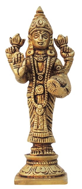 Brass Showpiece Laxmi Ji God Idol Statue - 2*1.5*4.6 Inch (BS1597 L)