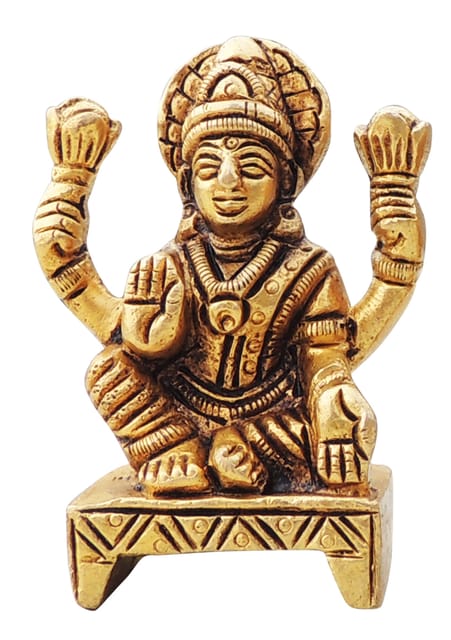 Brass Showpiece Laxmi JiGod Idol Statue - 2*1*2.5 Inch (BS1644 L)