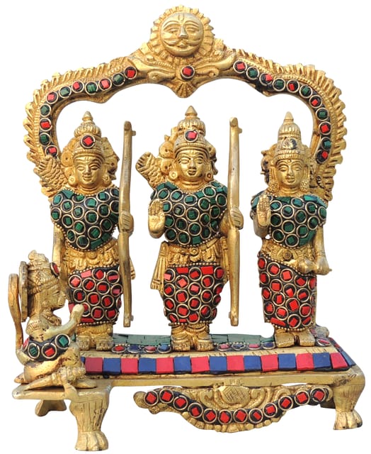 Brass Showpiece Ram Darbar God Idol Statue - 7.2*3.5*9 Inch (BS837 C)