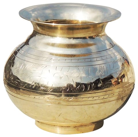 Brass Matki Polish No. 6- 4.5*3.6*4 Inch (z153 C)