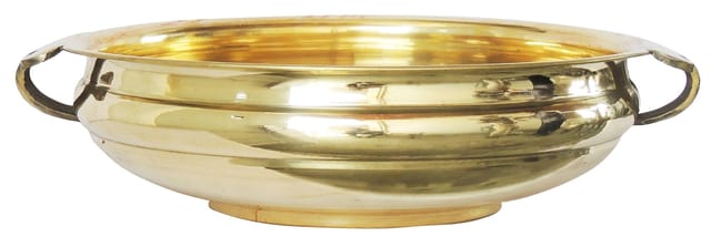 Brass Urli Diameter 16 Inch (F594 G) - 16.2*16.2*4.6 inch (F594 G)