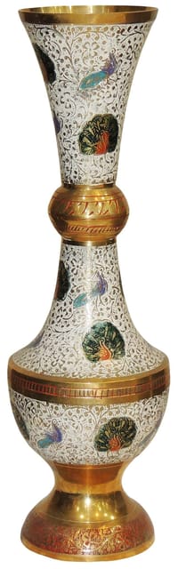 Brass Home & Garden Decorative Flower Pot, Vase - 5*5*14 inch (F186)