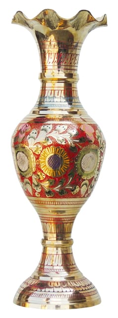 Brass Home & Garden Decorative Flower Pot , Vase - 4*4*12 inch (F383 A)
