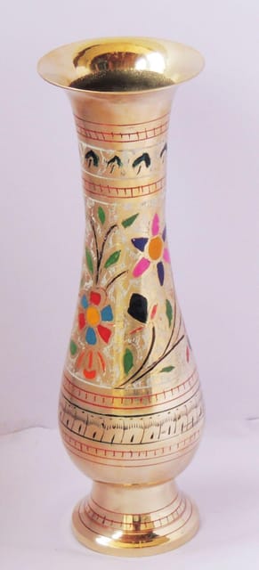 Brass Home & Garden Decorative Flower Pot , Vase - 3.5*9.5*11 inch (F659 G)