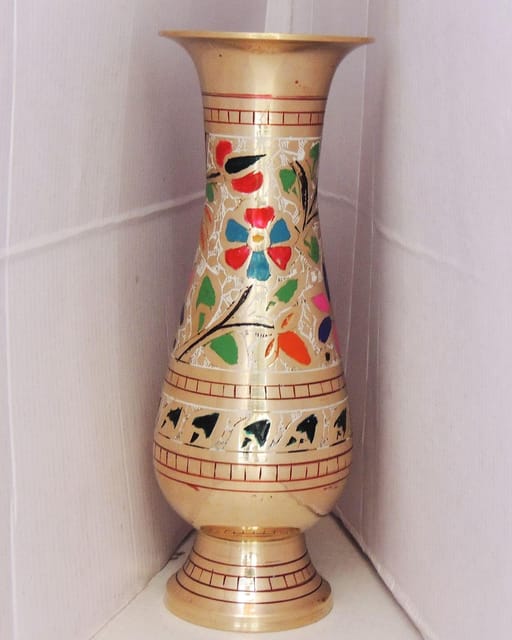 Brass Home & Garden Decorative Flower Pot , Vase - 3.4*7.5*8.5 inch (F659 F)