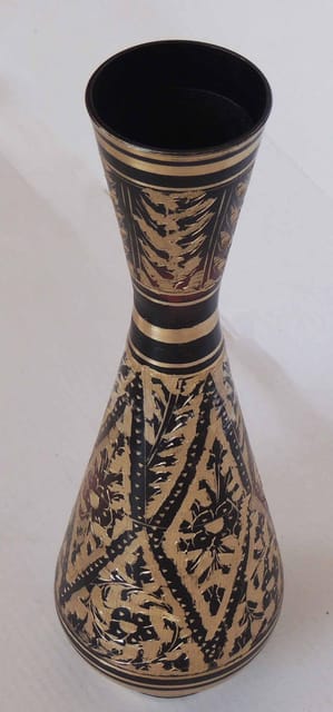 Brass Home & Garden Decorative Bottle Shape Flower Pot, Vase - 3.5*9.5*10 inch (F662 D)