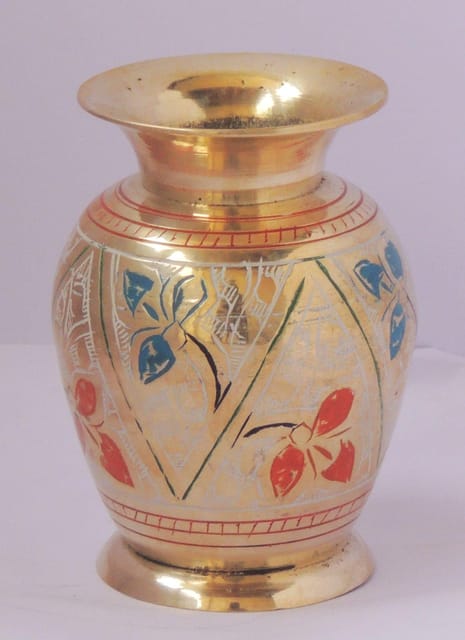 Brass Home & Garden Decorative Flower Pot, Vase - 3*3.5*4 inch (F661 D)
