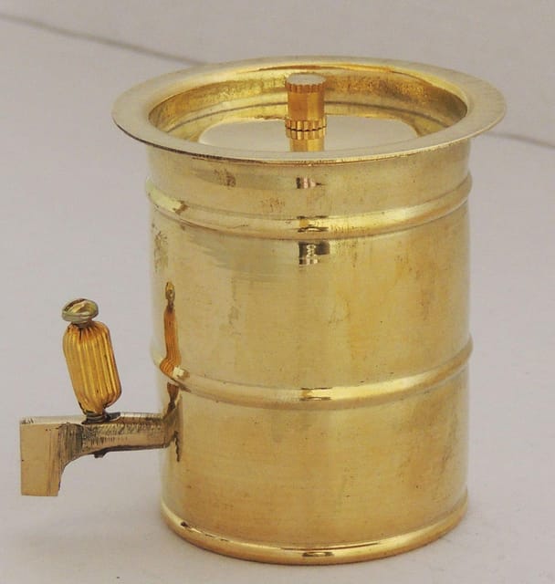 Brass Water Tank Drum Miniature for Children Playing - 2.5*2.1*2.5 inch (Z242 A)
