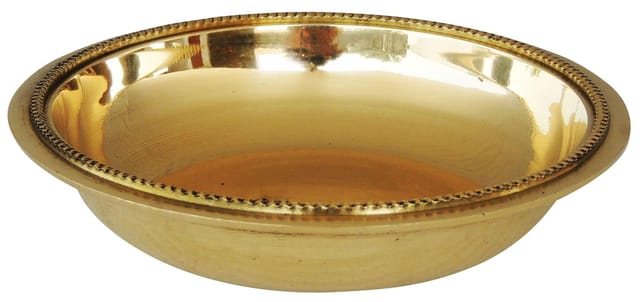 Pure Brass Halwa Bowl - 4.2*4.2*0.8 inch (BC116 B)