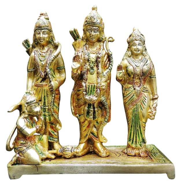 Brass Showpiece Ram Darbar God Idol Statue  - 7*3*8 inch (BS131 E)