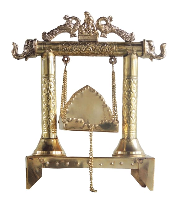 Brass Laddu Gopal Jhula For God Idol - 11*4.5*12.6 inch (AS227 B)
