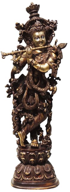 Brass Krishna Antique-8.5*6*30 (BS582 K)