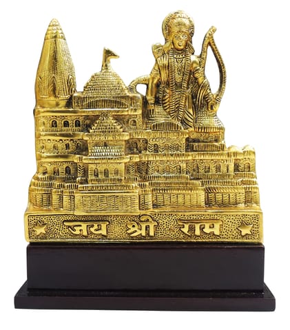Aluminium Showpiece Ramji Ayodhya Mandir 8.5*2.5*10 Inch (AS470 B )