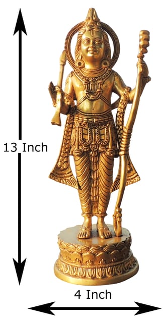 Brass Showpiece Ramlala God Idol Statue - 4.5*4*13 Inch (BS1738 E)