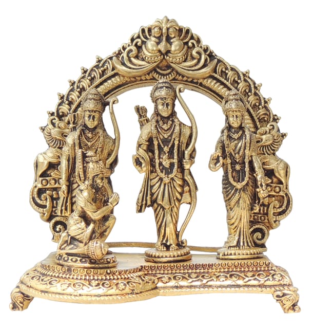 Brass Showpiece Ram Darbar God Idol Statue, Made From Machine - 3.6*1.7*4 Inch (BS1728 E)