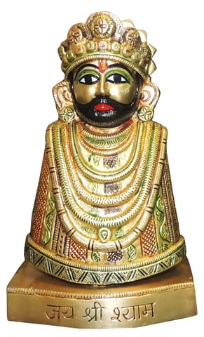 Brass Showpiece Khatu Shyam Statue - 5.5*4*8.5Inch (BS1305 G)