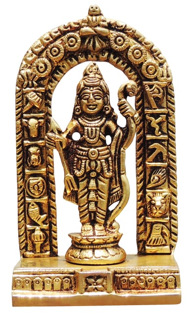 Brass Showpiece Ram Lala God Idol Statue - 2.5*1.3*4.2 Inch (BS1741 A)