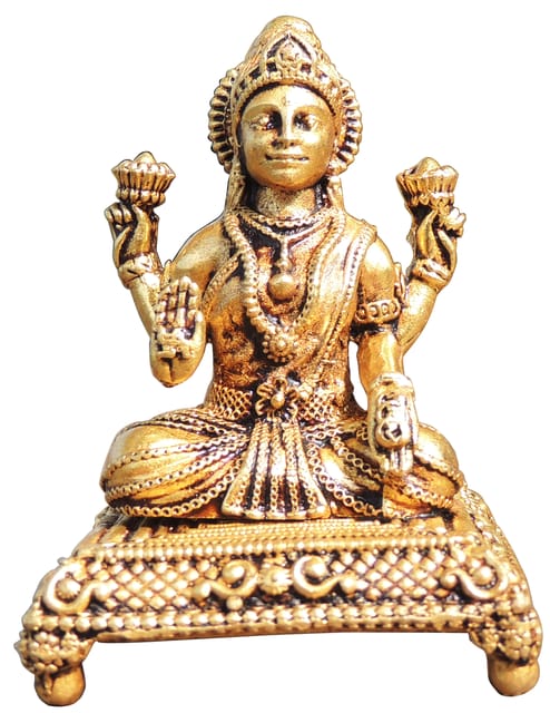 Brass Showpiece Laxmi Ji God Idol Statue - 2*2*2.6 Inch (BS1775 L)