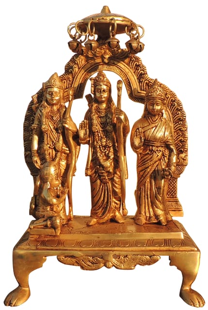 Brass Showpiece Ram Darbar God Idol Statue - 9.5*6*14 Inch (BS1394 M)