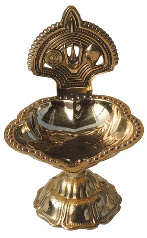 Brass Table Decor Trishul Deepak No. 2 - 2.5*2.2*3.5 Inch (F781 C)