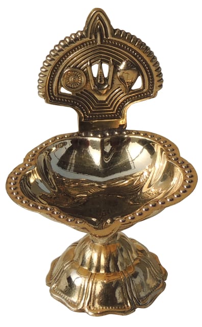 Brass Table Decor Trishul Deepak No. 2 - 2.5*2.2*3.5 Inch (F781 C)