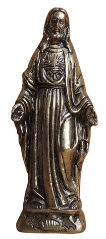 Brass Showpiece Jesus God Idol Statue - 2.5*1.5*5.6 Inch (BS1768 J)