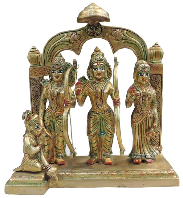 Brass Showpiece Ram Darbar God Idol Statue - 9.5*4.5*11 Inch (BS1765 D)