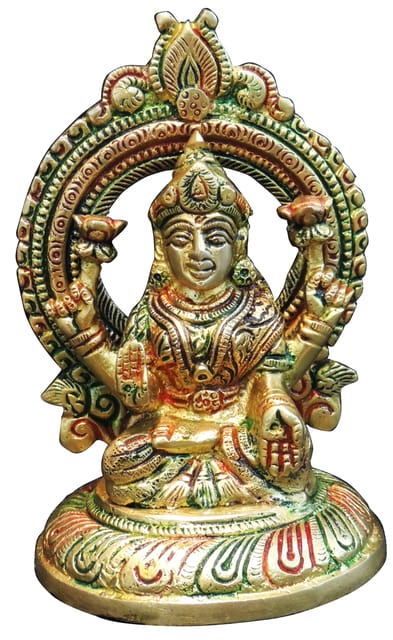 Brass Showpiece Laxmi Ji God Idol Statue - 3.6*3*5.5 Inch (BS1766 L)