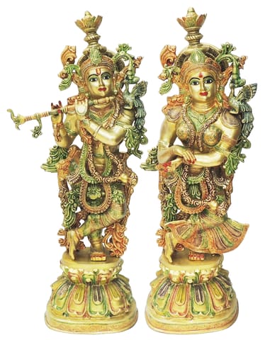 Brass Showpiece Radha Krishna God Idol Statue (BS1815)