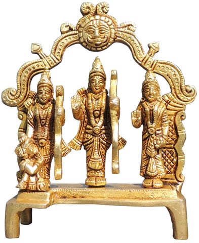 Brass Showpiece Ram Darbar God Idol Statue - 5.5*1.5*6.2 Inch (BS1394 H)